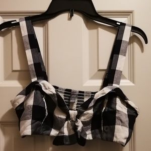 Aerie gingham tank bandeau top NWT